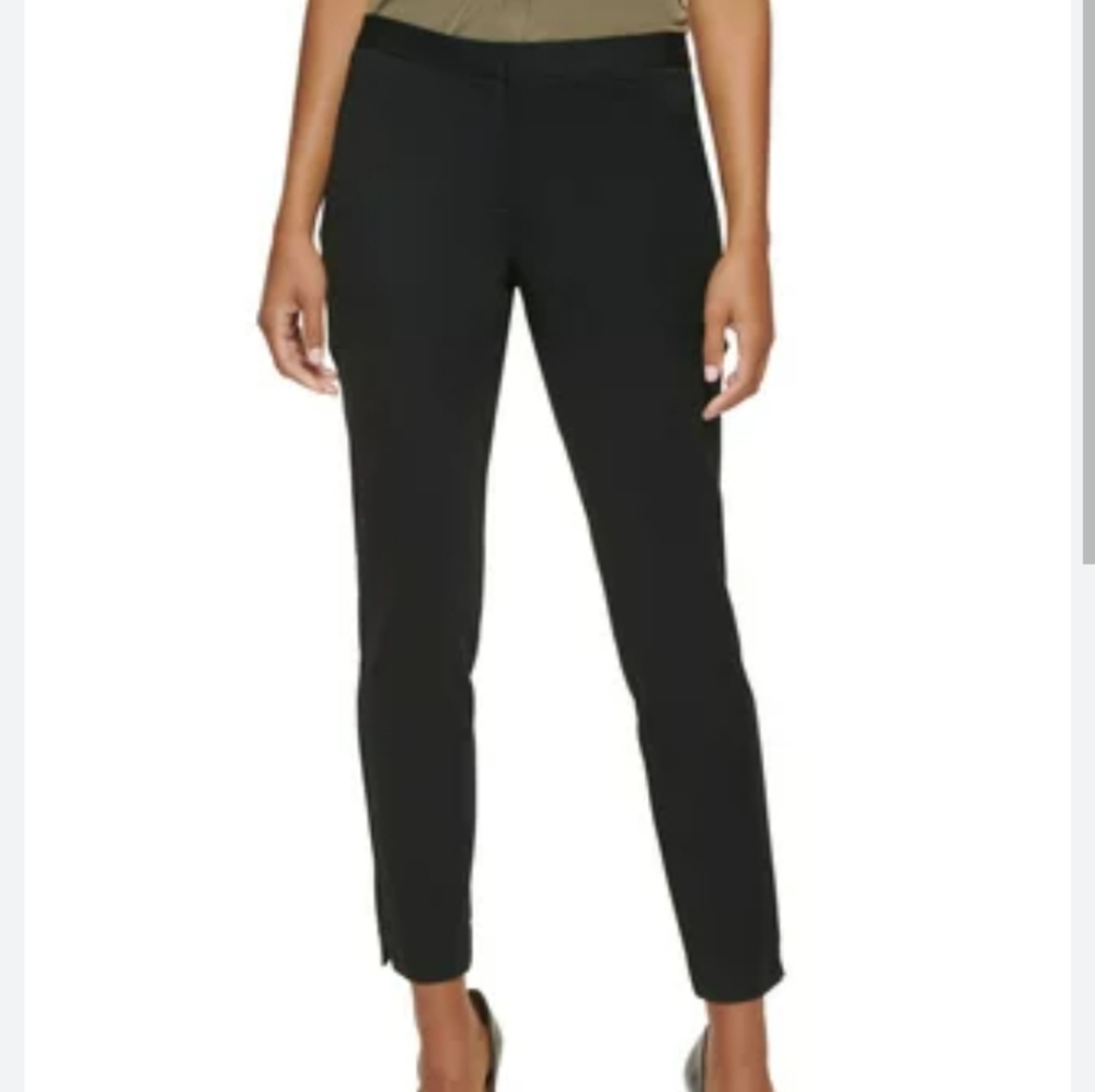 Calvin Klein black ankle stretch pants